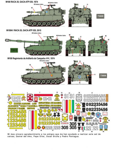 CALCAS M108 Y M109 EN ESPAÑA 1/35