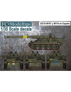 CALCAS M107 Y M110 EN ESPAÑA 1/35