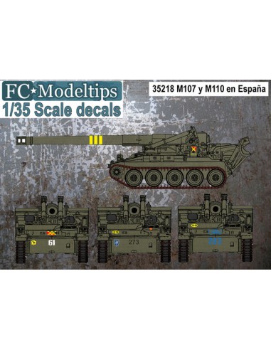CALCAS M107 Y M110 EN ESPAÑA 1/35