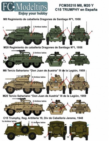 CALCAS M107 Y M110 EN ESPAÑA 1/35