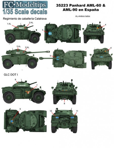 CALCAS PANHARD AML-60 Y 90 EN ESPAÑA 1/35