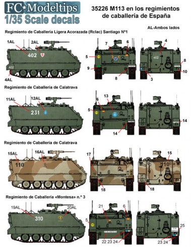 CALCAS M113 EN LOS REGIMIENTOS DE CABALLERÍA EN...
