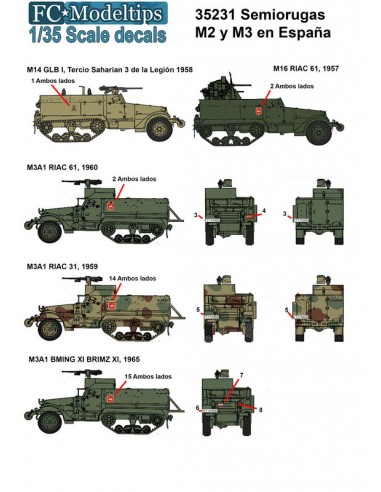 CALCAS SEMIORUGAS M2 Y M3 EN ESPAÑA 1/35