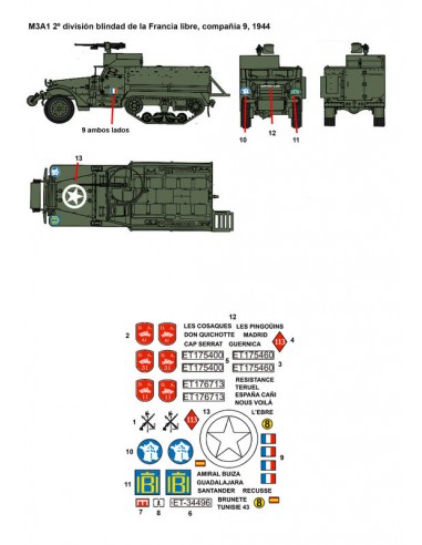 CALCAS SEMIORUGAS M2 Y M3 EN ESPAÑA 1/35