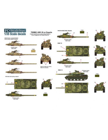 CALCAS AMX-30 EN ESPAÑA 1/72