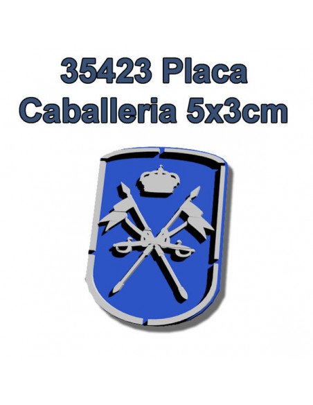 PLACA CABALLERÍA