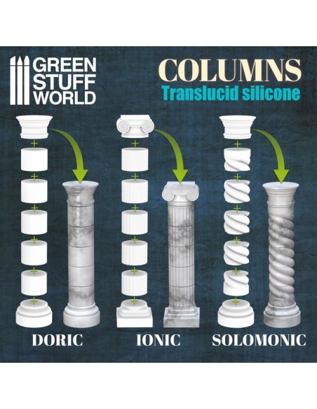 MOLDE SILICONA COLUMNAS