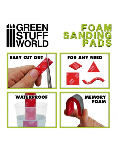 LIJA ESPUMA EVA SURTIDO GRANO FINO (20 UNID.)