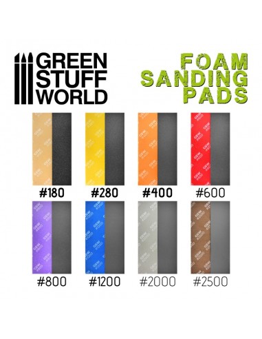 LIJA ESPUMA EVA SURTIDO GRANO GRUESO (20 UNID.)