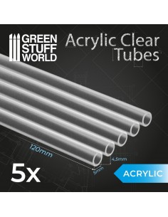 TUBOS ACRÍLICOS TRANSPARENTES 5mm
