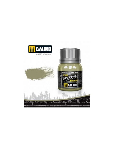 DRYBRUSH PINCEL SECO VERDE MEDIO