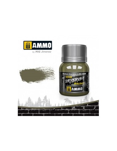 DRYBRUSH PINCEL SECO VERDE OLIVA MEDIO