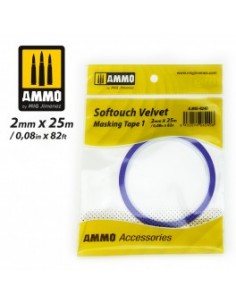 SOFTOUCH VELVET MASKING TAPE 1 (2mm X 25M)