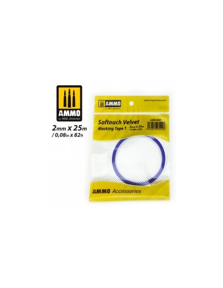 SOFTOUCH VELVET MASKING TAPE 1 (2mm X 25M)