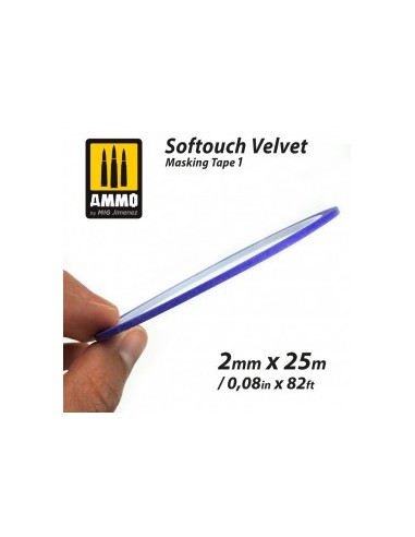 SOFTOUCH VELVET MASKING TAPE 1 (2mm X 25M)