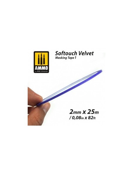 SOFTOUCH VELVET MASKING TAPE 1 (2mm X 25M)