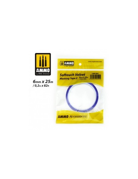 SOFTOUCH VELVET MASKING TAPE 2 (6mm X 25M)