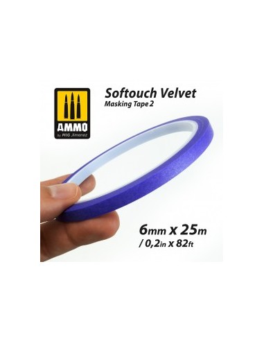 SOFTOUCH VELVET MASKING TAPE 2 (6mm X 25M)
