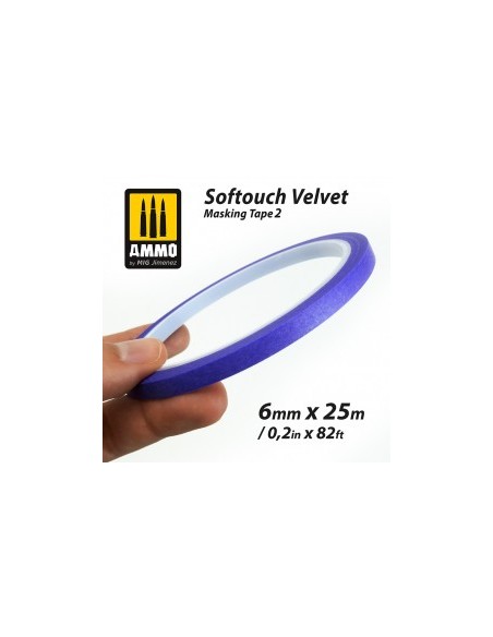 SOFTOUCH VELVET MASKING TAPE 2 (6mm X 25M)