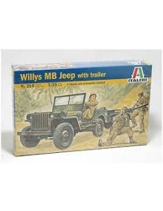 Willys MB Jeep with Trailer