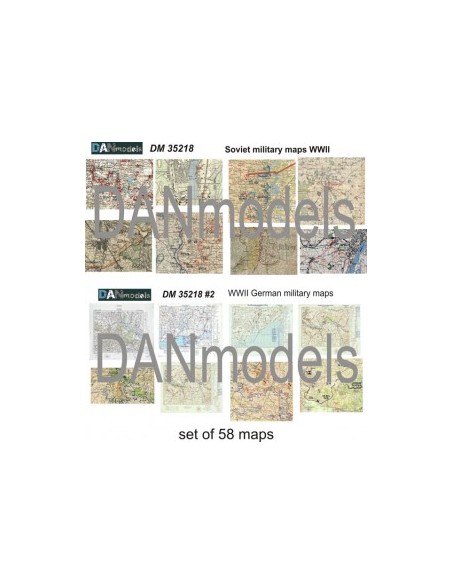 MAPAS TOPOGRÁFICOS WWII 1/35