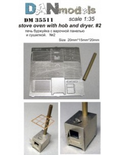 ESTUFA DE LEÑA CON PLACA Nº2 1/35