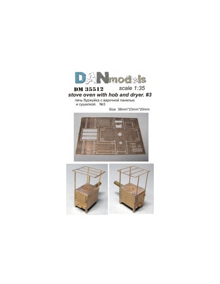 ESTUFA DE LEÑA CON PLACA Nº3 1/35