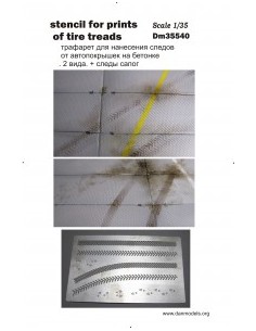 PLANTILLA HUELLAS DE NEUMÁTICOS 1/35