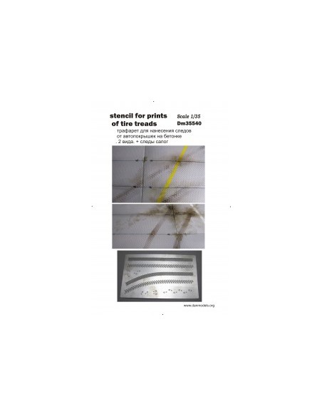 PLANTILLA HUELLAS DE NEUMÁTICOS 1/35