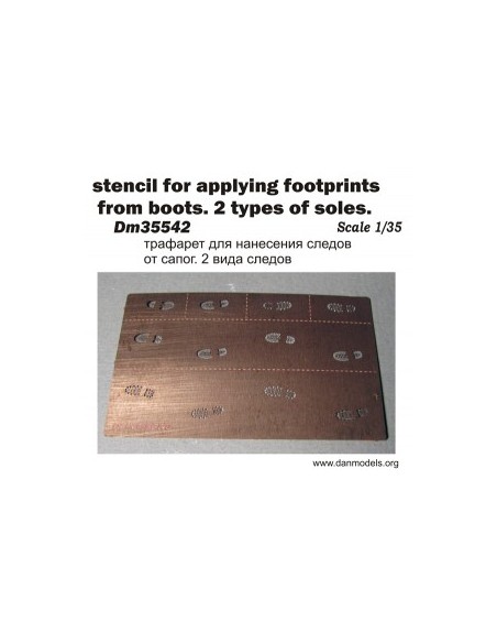 PLANTILLA HUELLAS DE BOTAS 1/35