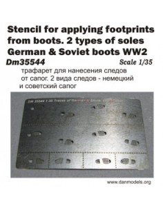 PLANTILLA PARA HUELLAS DE BOTAS WWII 1/35