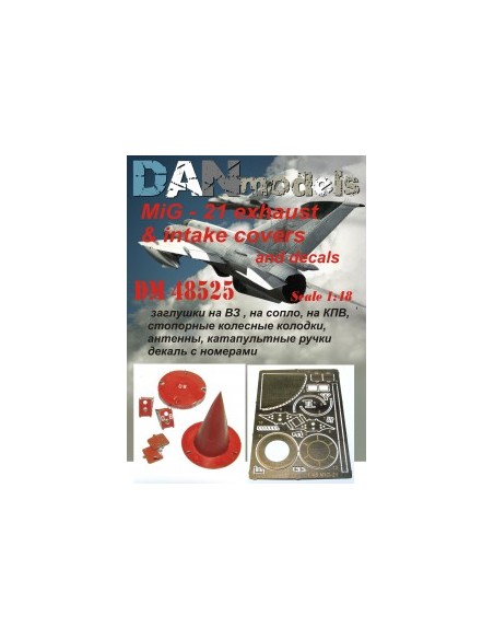 TAPAS DE ENTRADA Y SALIDA DE AIRE PARA MIG-21 1/48