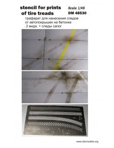 PLANTILLA PARA HUELLAS DE NEUMÁTICOS 1/48