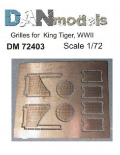 REJILLAS PARA KING TIGER WWII 1/72