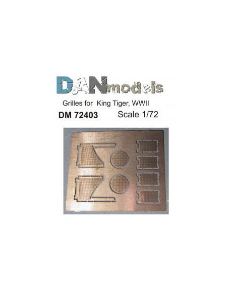 REJILLAS PARA KING TIGER WWII 1/72