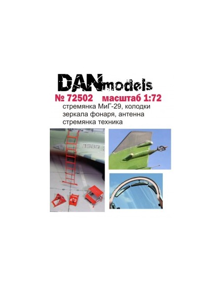 ESCALERA Y CALZOS MIG-29 1/72