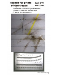 PLANTILLA PARA HUELLAS DE NEUMÁTICOS 1/72