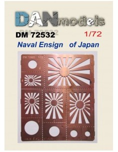 PLANTILLA BANDERA DE LA ARMADA JAPONESA 1/72
