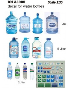 ETIQUETAS DE BOTELLAS DE AGUA 1/35