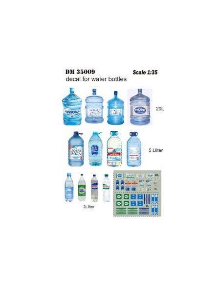 ETIQUETAS DE BOTELLAS DE AGUA 1/35