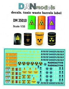 ETIQUETAS DE BARRILES DE RESIDUOS TÓXICOS 1/35
