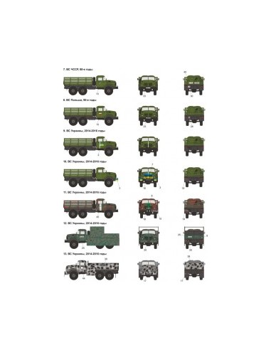 CALCAS PARA ZIL-131 1/35