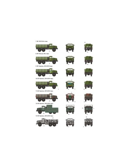 CALCAS PARA ZIL-131 1/35