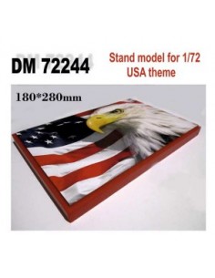 BASE DE MADERA EEUU CON  ÁGUILA 1/72