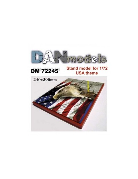 BASE DE MADERA EEUU CON ÁGUILA 1/72