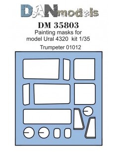 MÁSCARA PARA URAL 4320 (TRUMPETER 01012)
