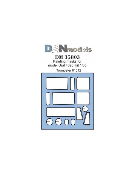 MÁSCARA PARA URAL 4320 (TRUMPETER 01012)