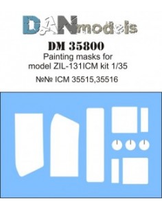 MÁSCARA PARA  ZIL - 131 ( ICM 35515-35516 )