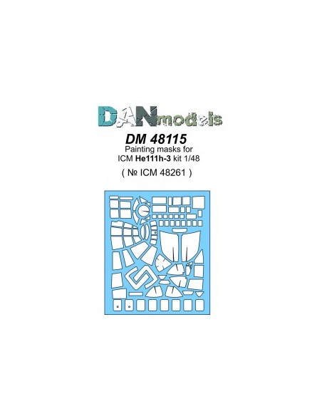 MÁSCARA PARA HE 111H-3 ( ICM 48261 )