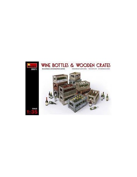 WINE BOTTLES & WOODEN CRATES